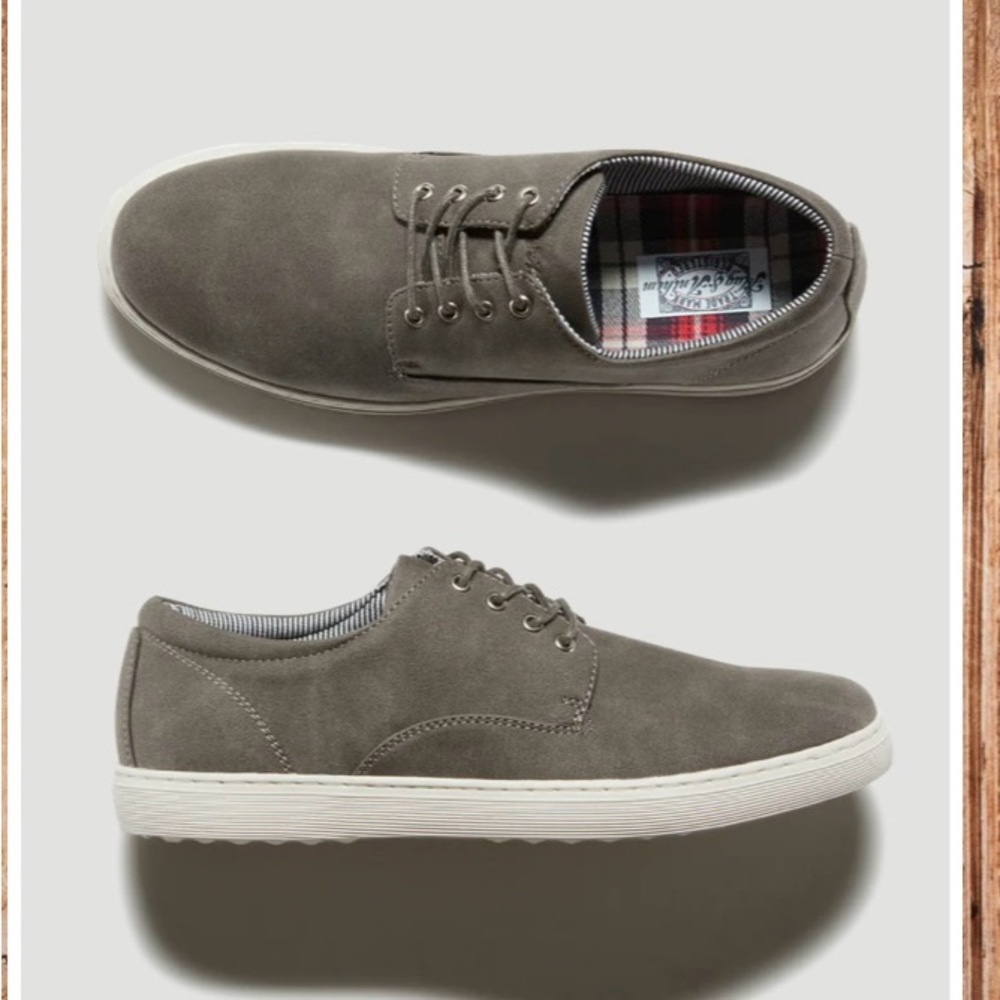 Men’s FLAG AND ANTHEM Pembroke Canvas Dark Gray Sneaker! Size 9.5